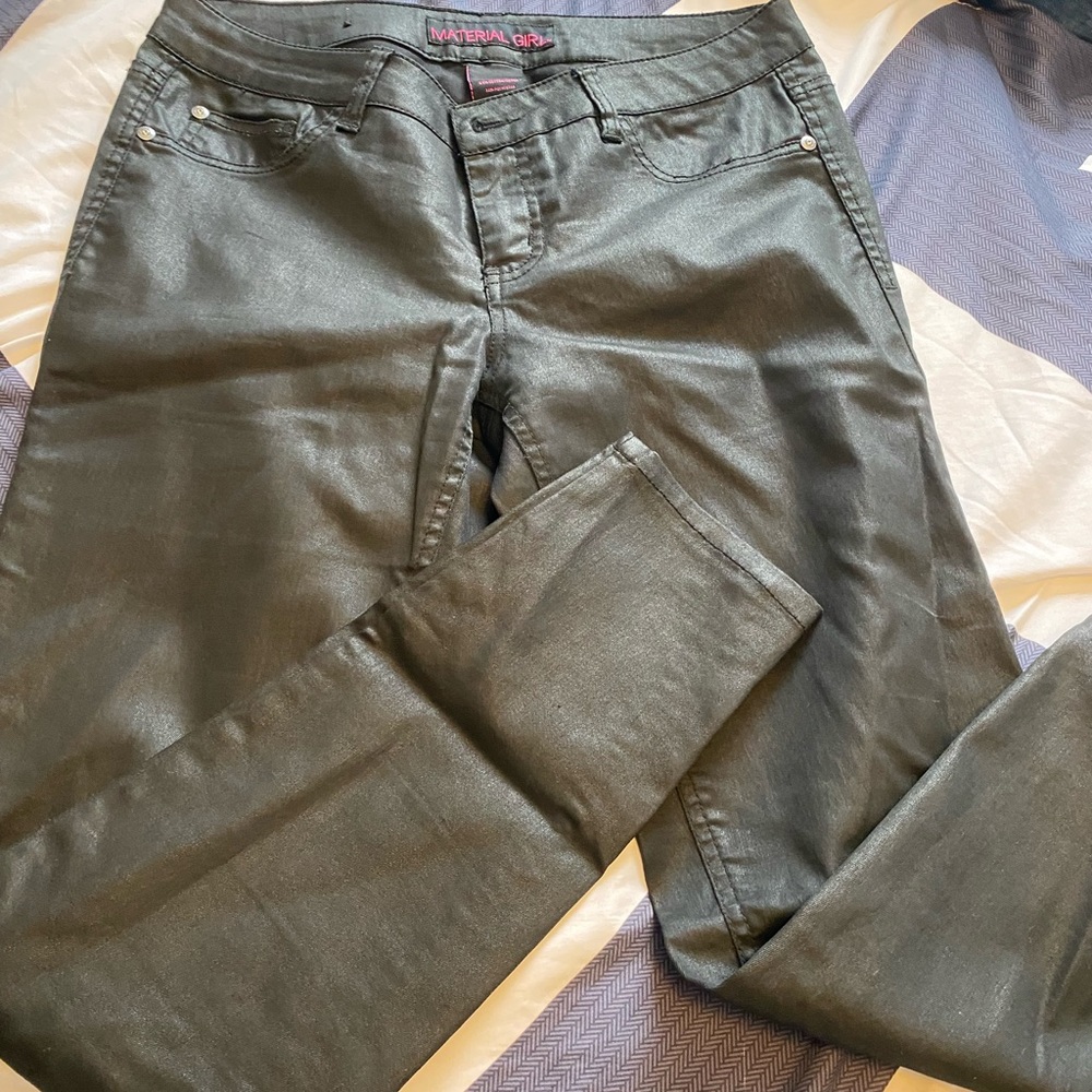 Black coated style jeans. Size 9